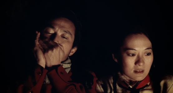 Dennis Dun as Jim and Rosalind Chao as Lalu in Nancy Kelly's THOUSAND PIECES OF GOLD.